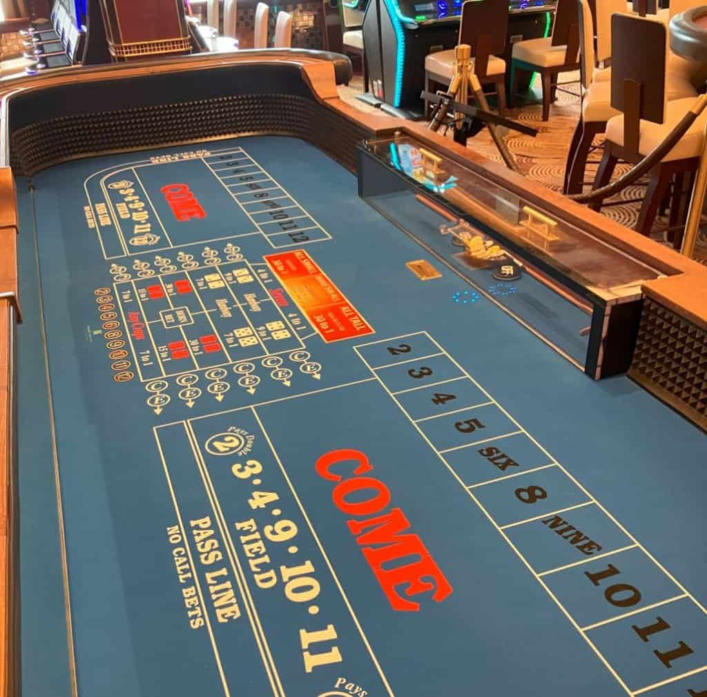 enchanted princess crapless craps table