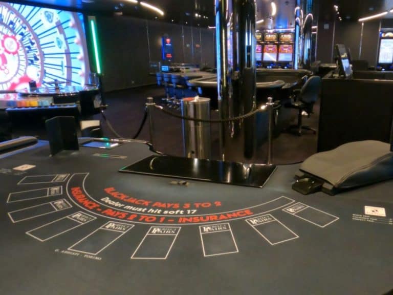 blackjack table virgin voyages casino